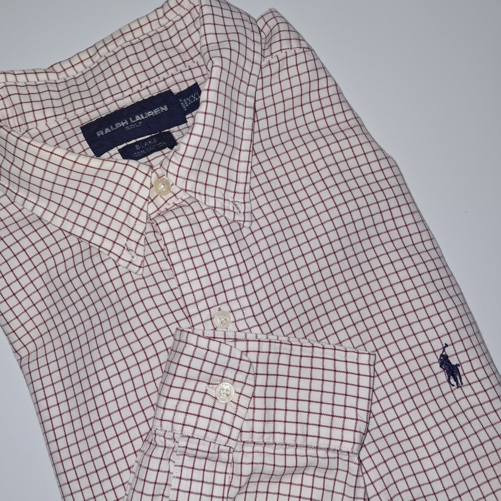 Ralph Lauren Golf Blake Mens XXL Long Sleeve Button Down Shirt 100% Cotton